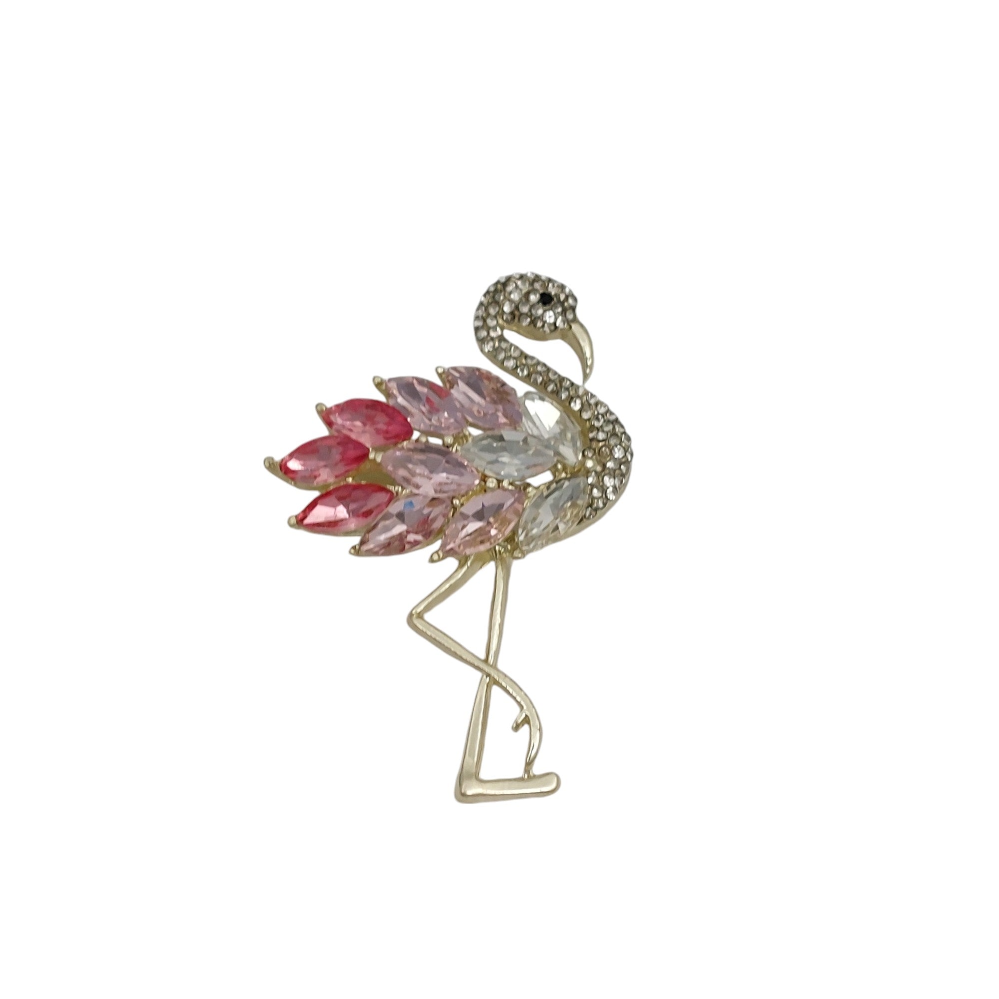 Brosche Flamingo