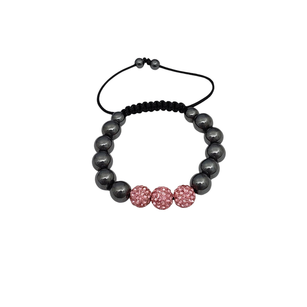 Shamballa Armband Lila
