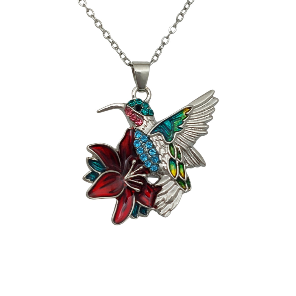 Halskette mit Kolibri Anhänger