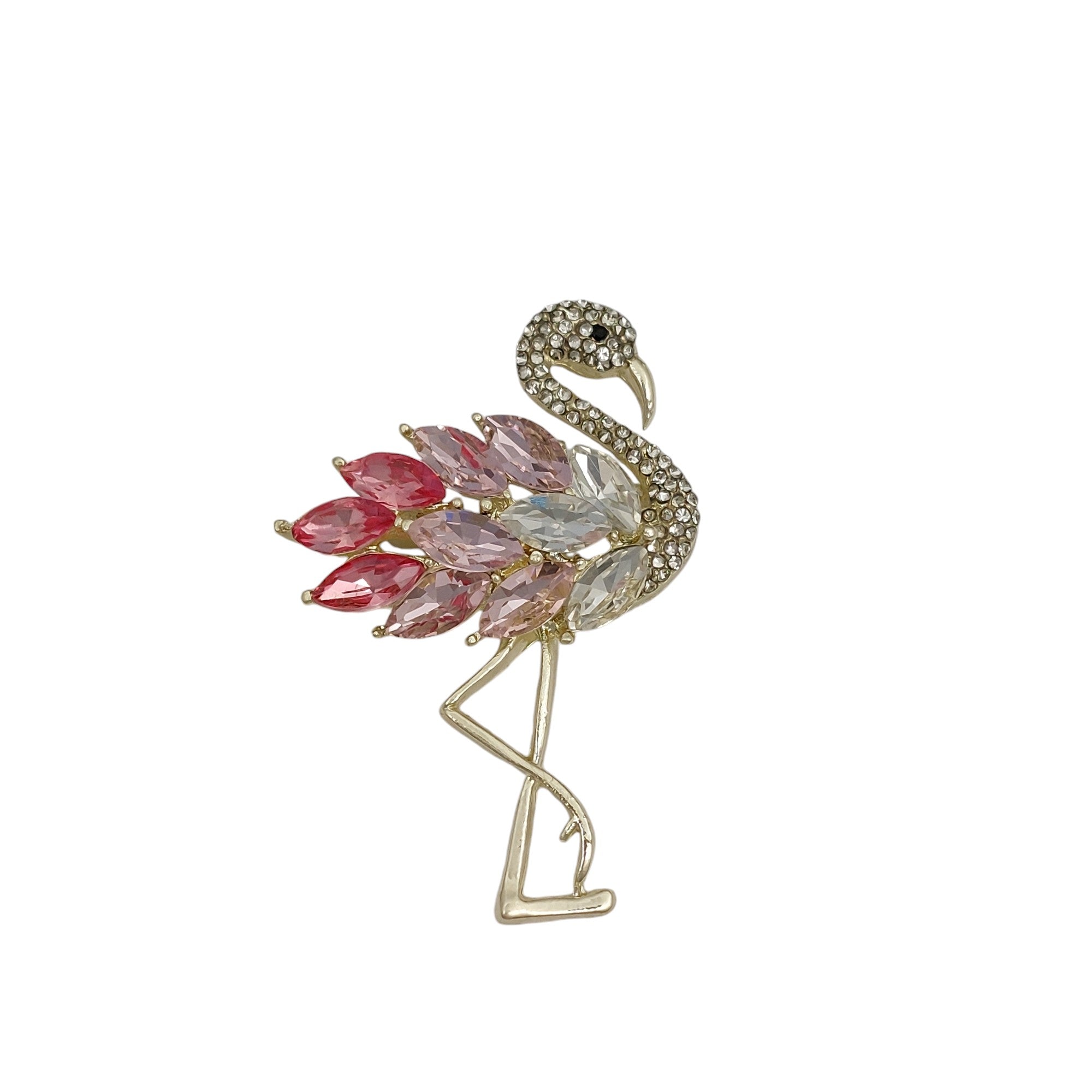 Brosche Flamingo
