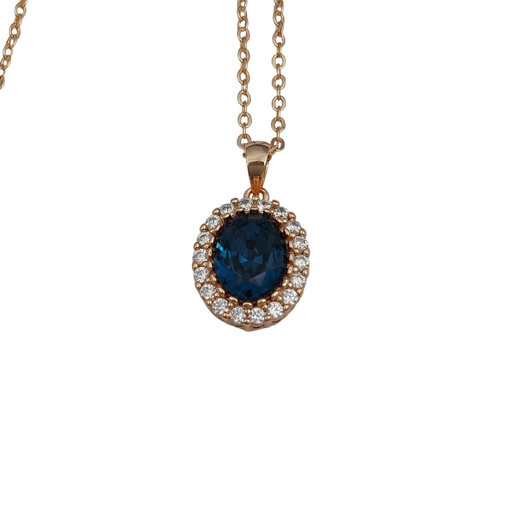 Halskette mit Blue Stone Anhänger
