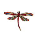 Brosche Libelle Rot