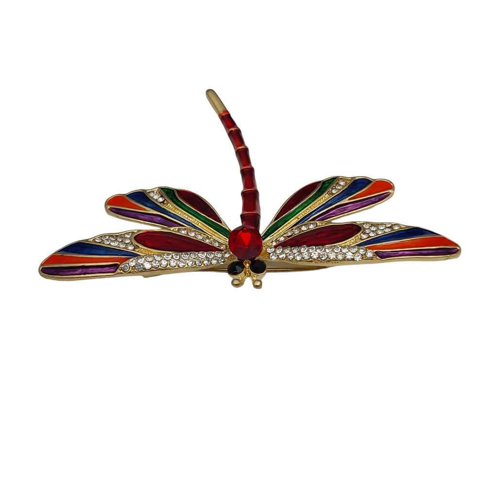 Brosche Libelle Rot