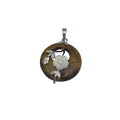 Tiger Eye Anhänger Rund