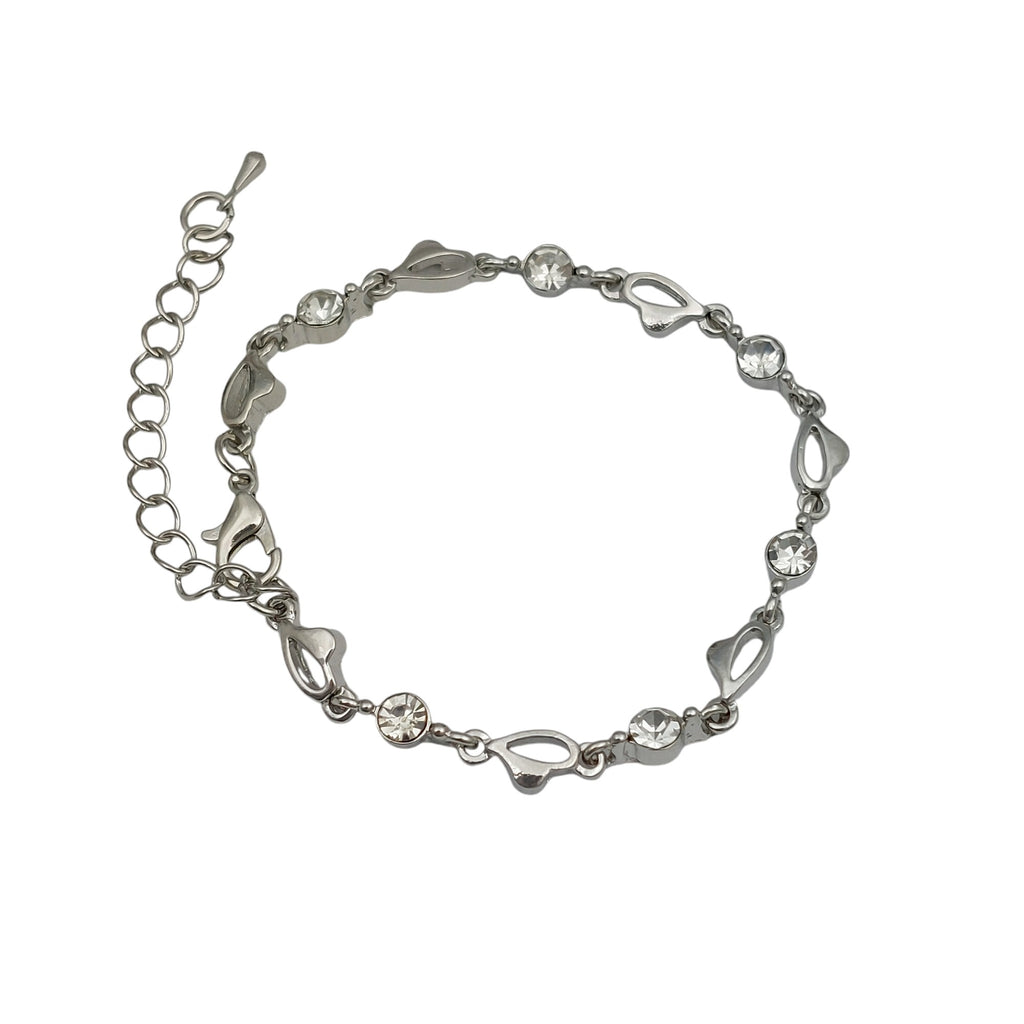 Armband Herz Weiss