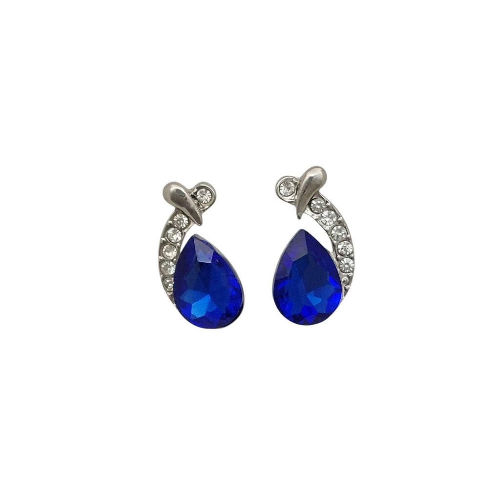 Schmuckset 2 tlg Tropfen Blau