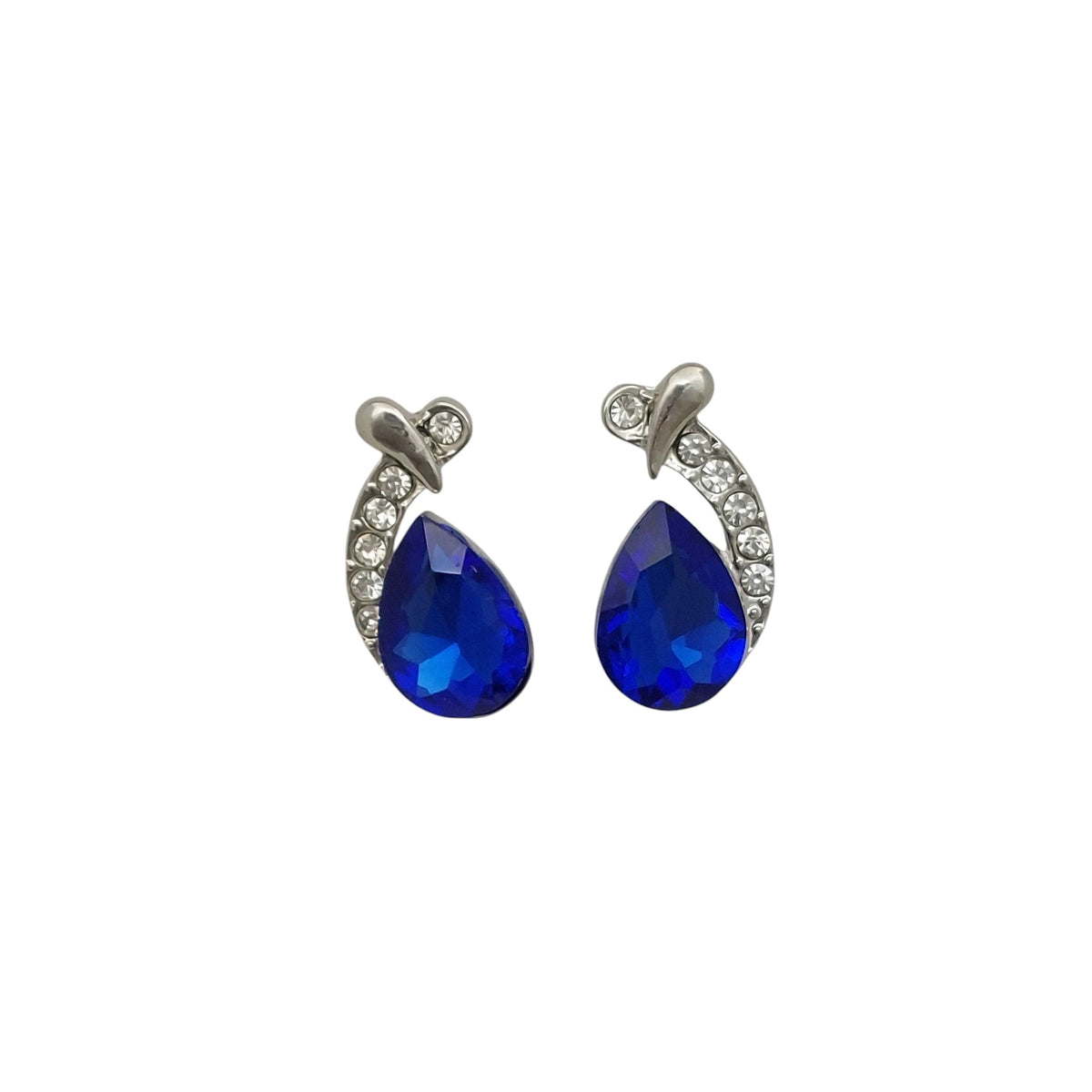 Schmuckset 2 tlg Tropfen Blau