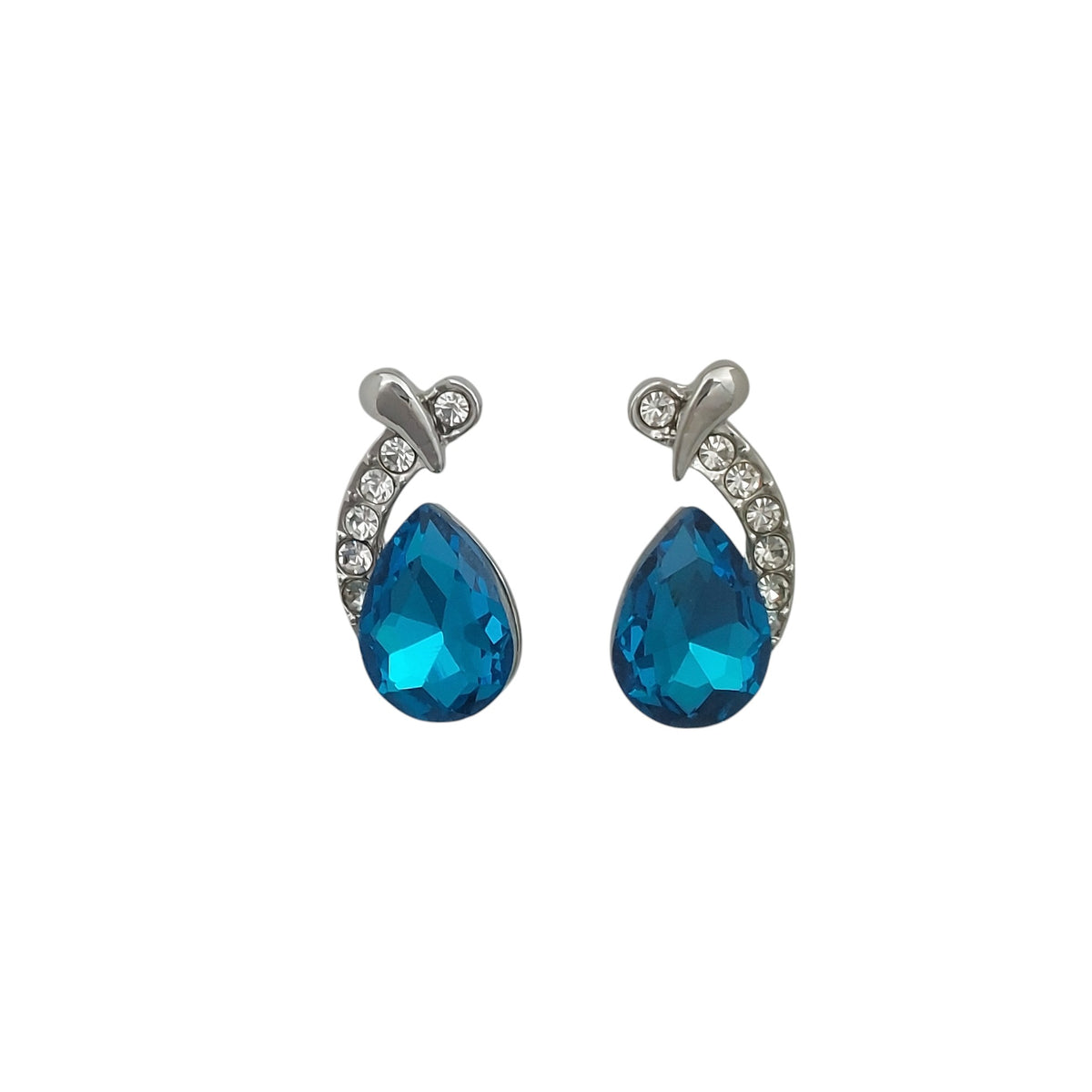 Schmuckset 2 tlg Tropfen Ocean Blau