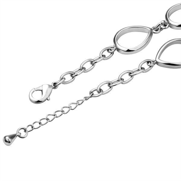 Armband mit Glas Stein blau