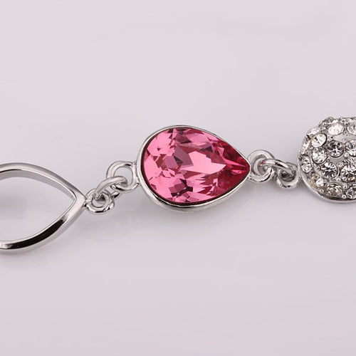 Armband mit Glasstein Pink