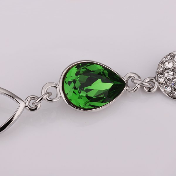 Armband mit Glas Stein Grün