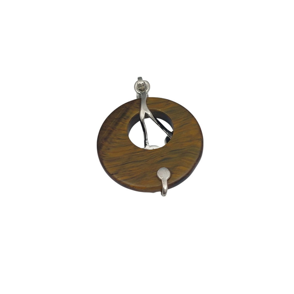 Tiger Eye Anhänger Rund