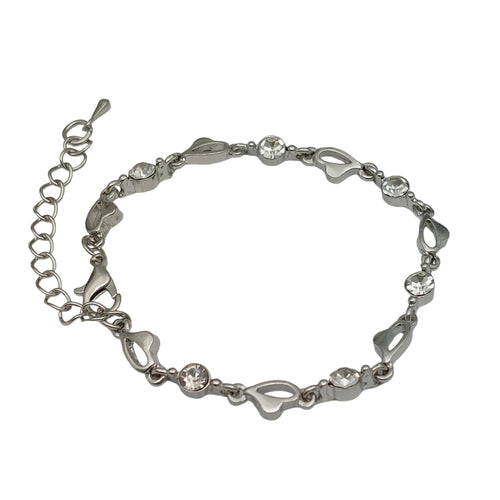 Armband Herz Weiss