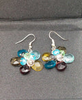 Ohrringe mit Blumenanhänger Multicolor