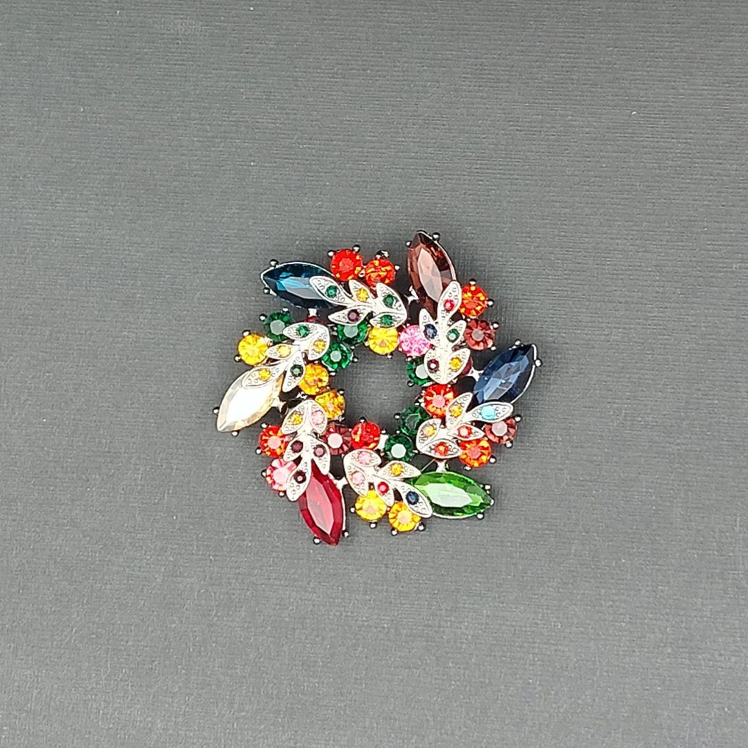Brosche Blumenring