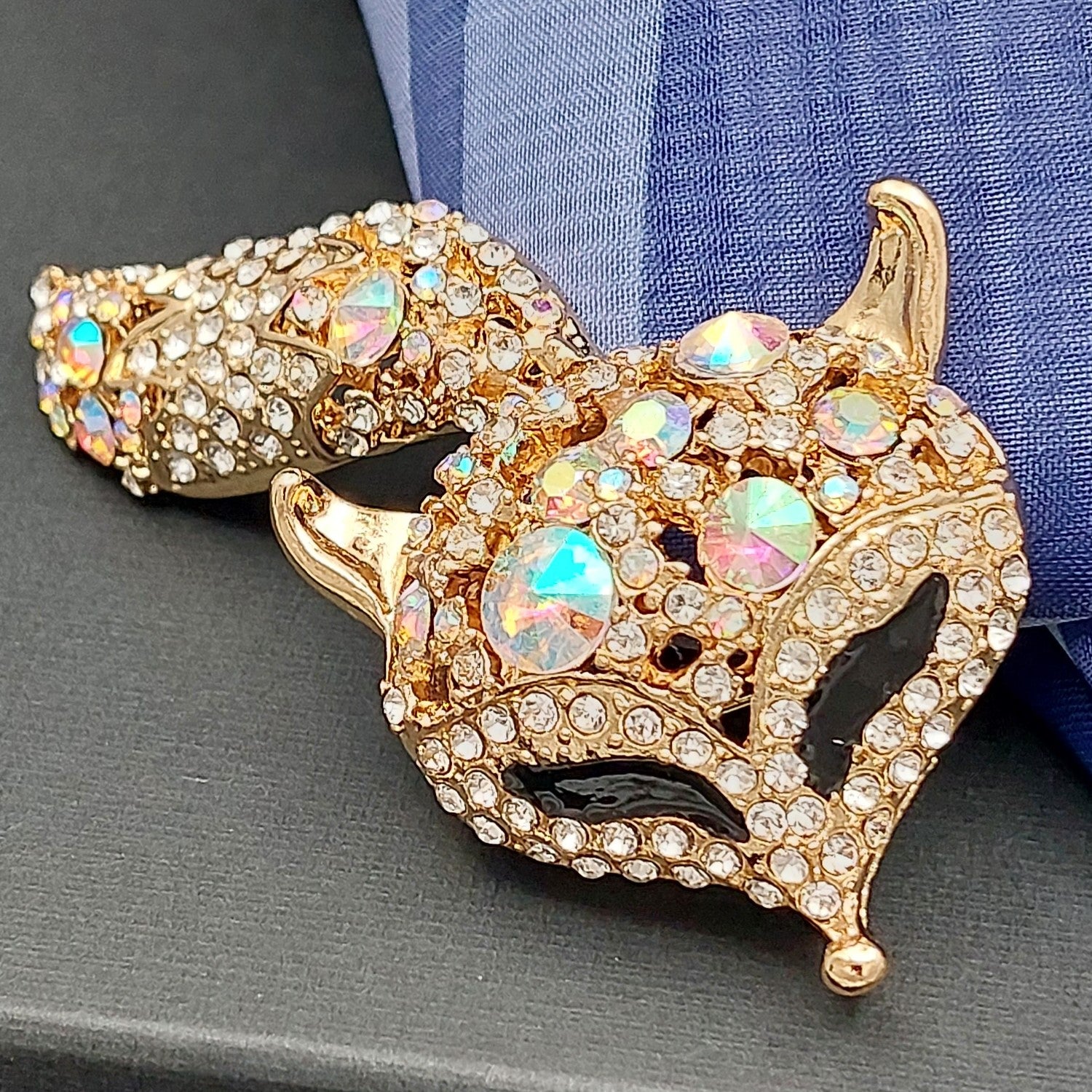 Brosche Fuchs Kopf