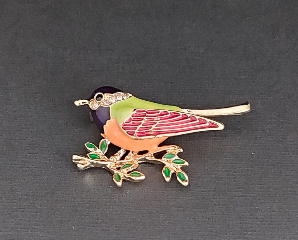 Brosche kleiner Vogel