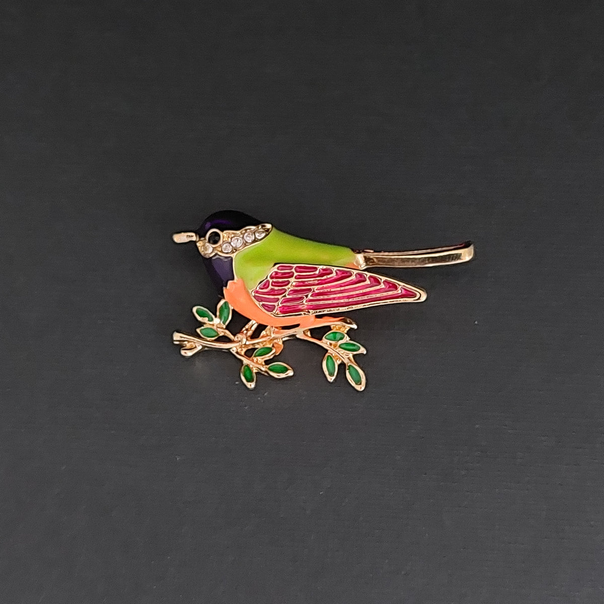 Brosche kleiner Vogel