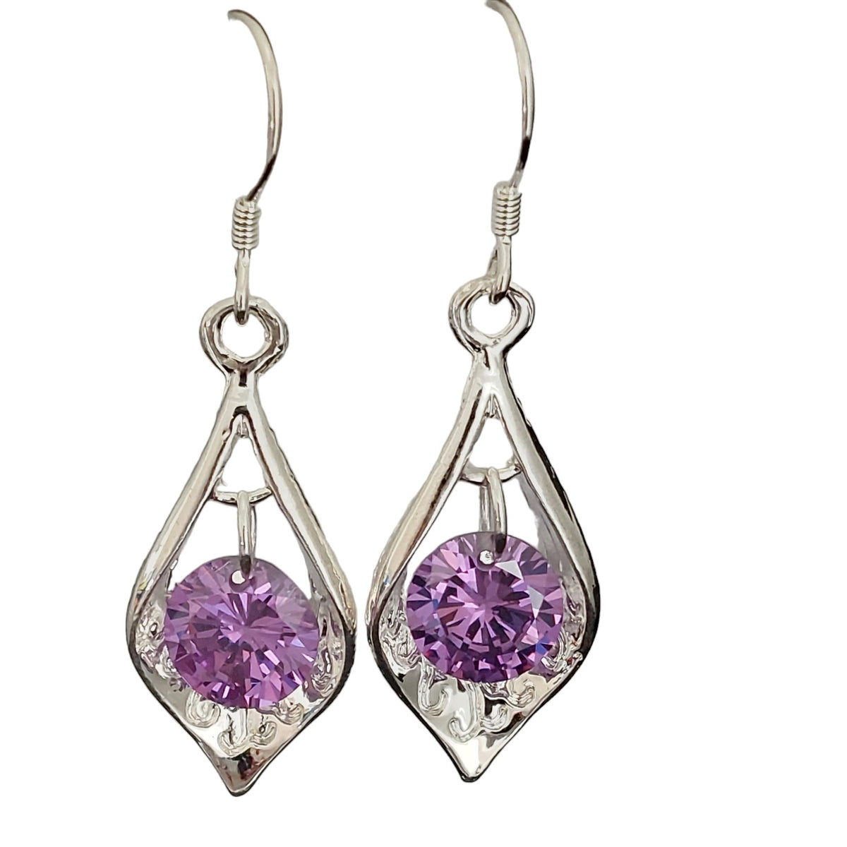Ohrringe Purple Drop