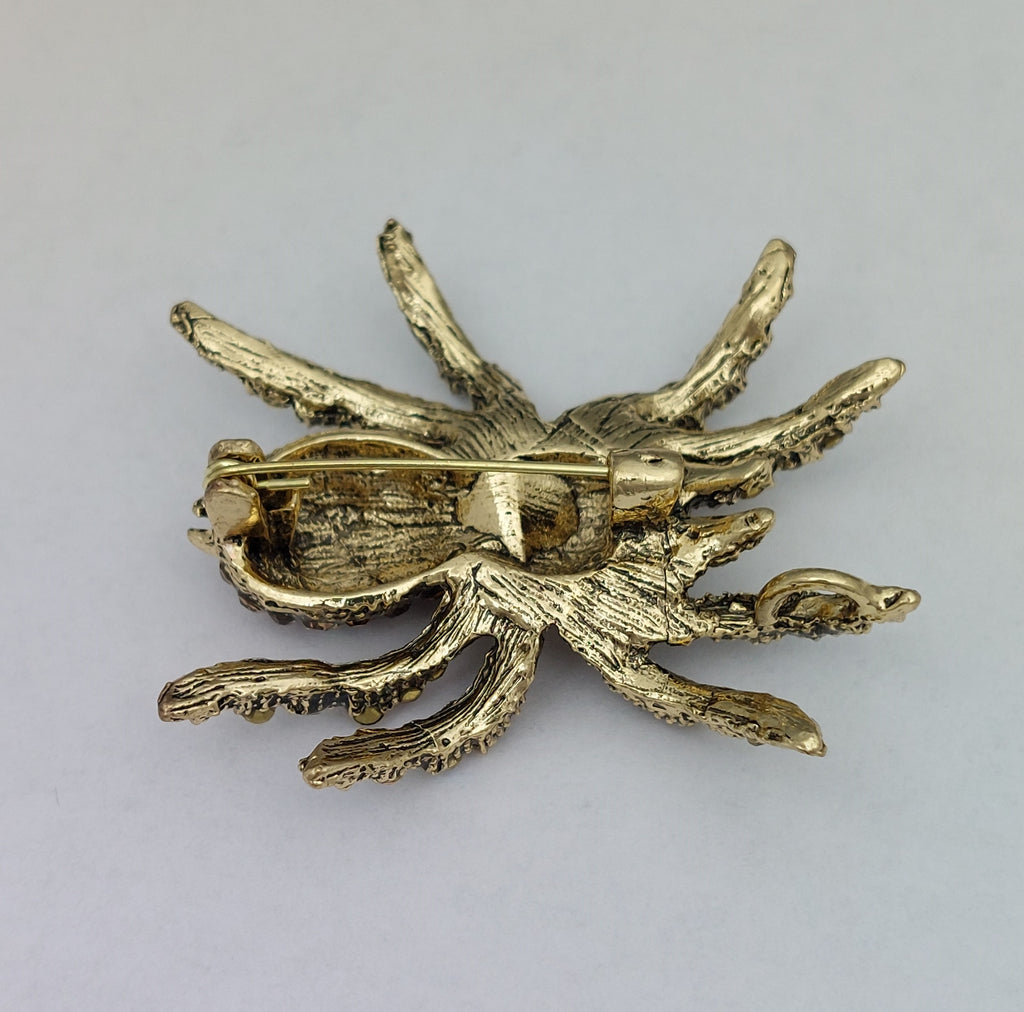 Brosche Vogelspinne Gold