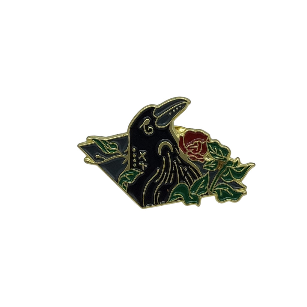 Pin Krähe Rose 2