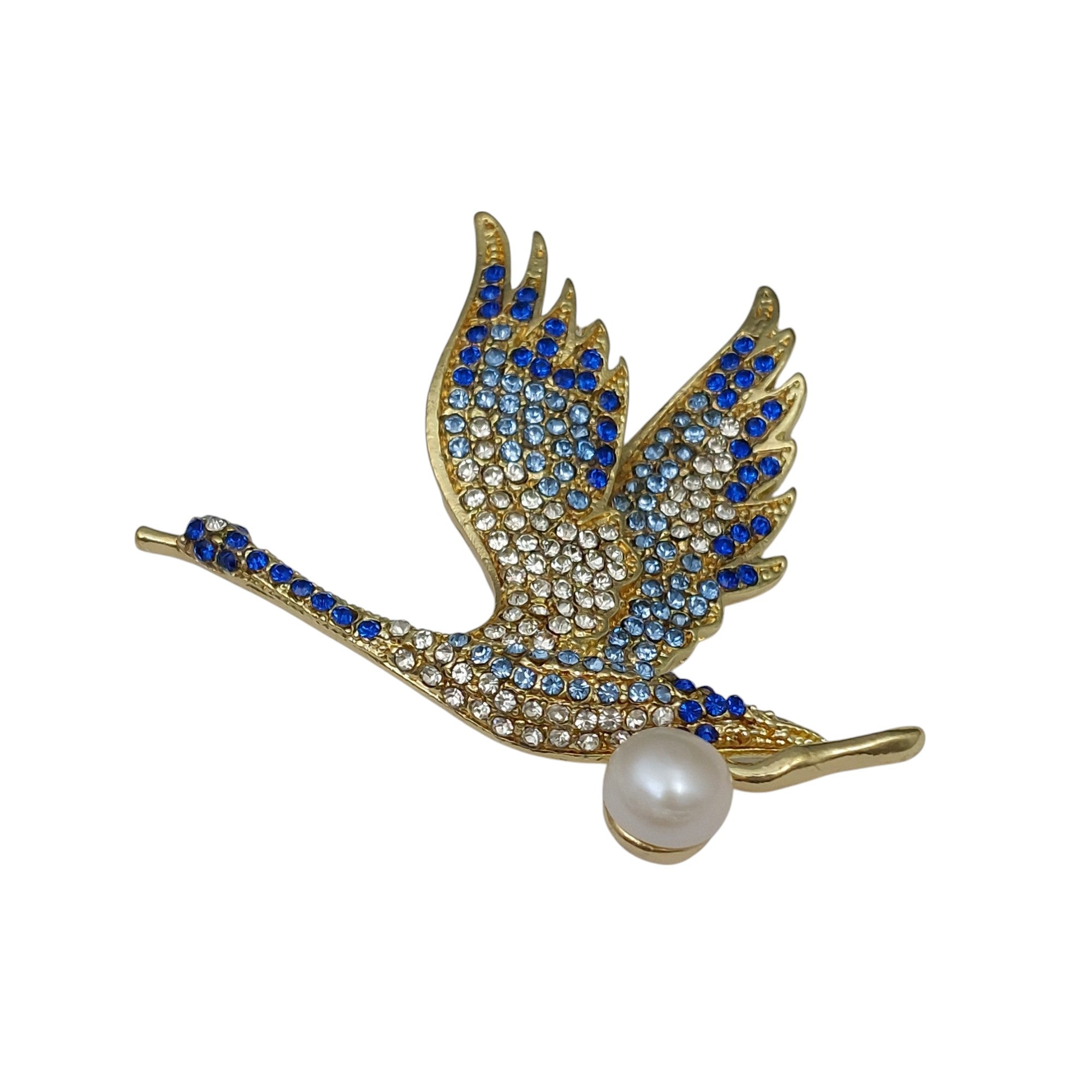 Brosche Fliegender Schwan