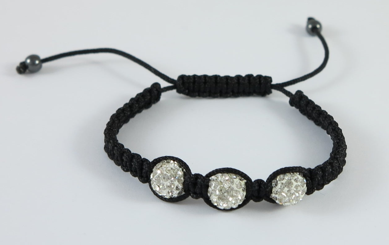 Shamballa Armband Weiss