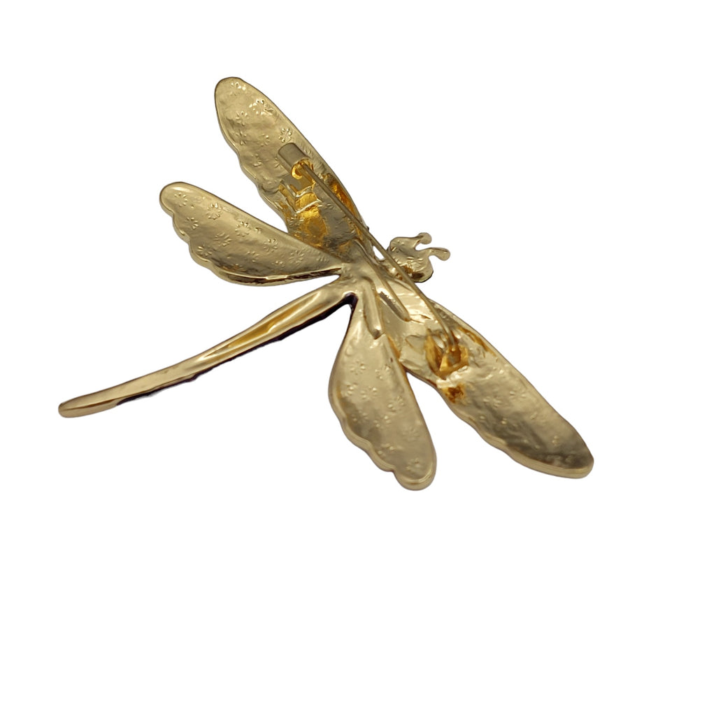 Brosche Libelle Violet