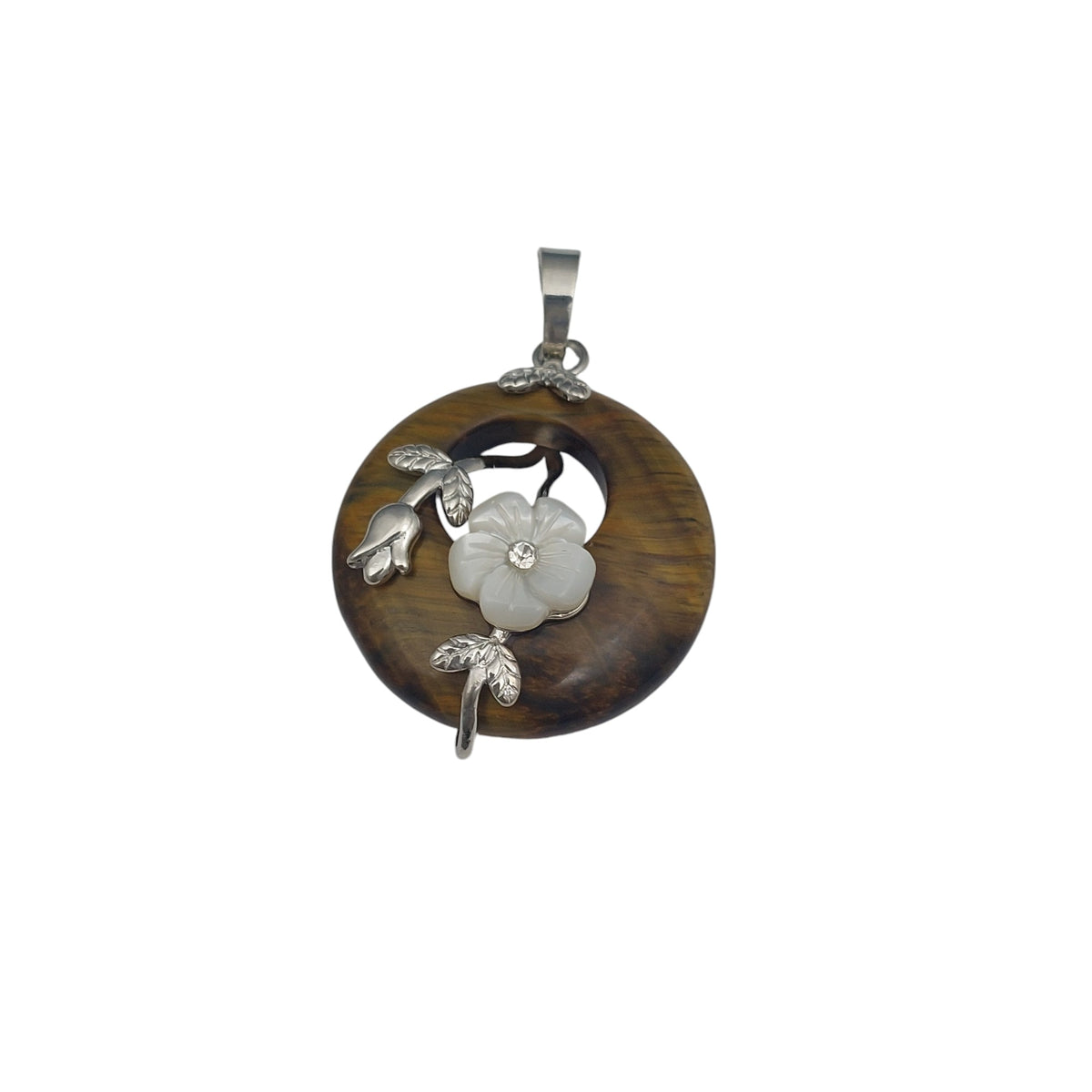 Tiger Eye Anhänger Rund