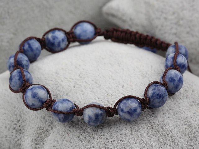 Shamballa Armband Blue Spots