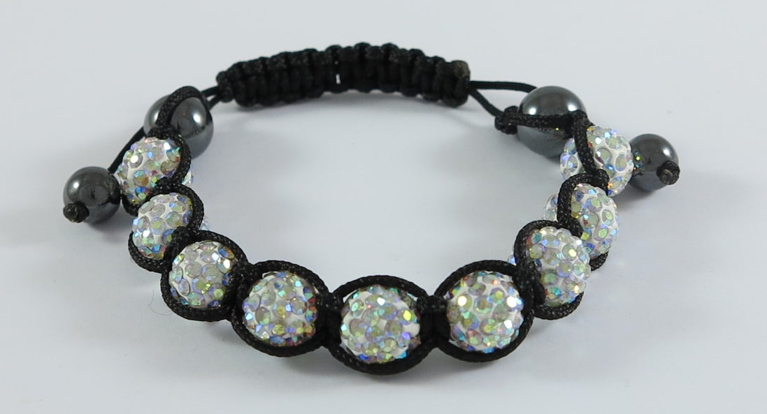 Shamballa Armband Weiss
