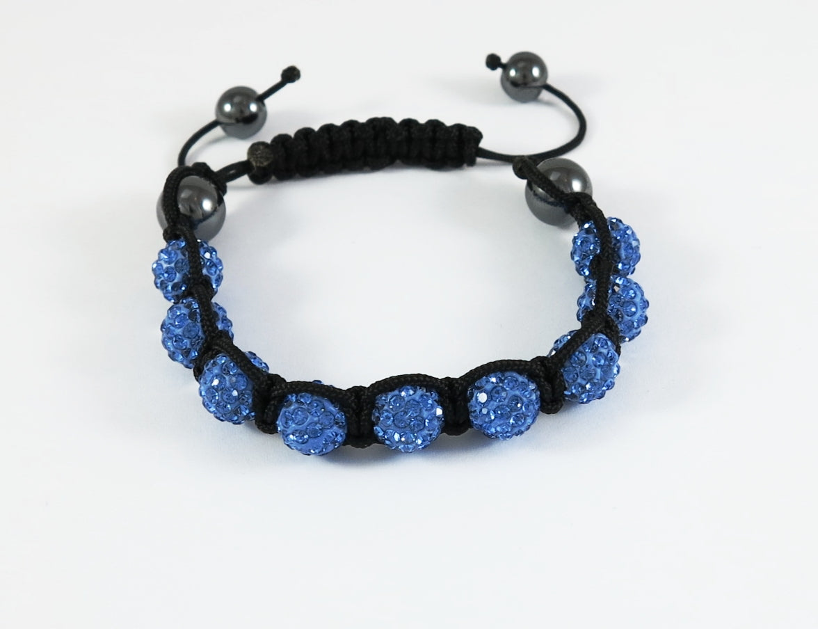 Shamballa Armband Hellblau