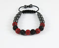Shamballa Armband RotSchwarz
