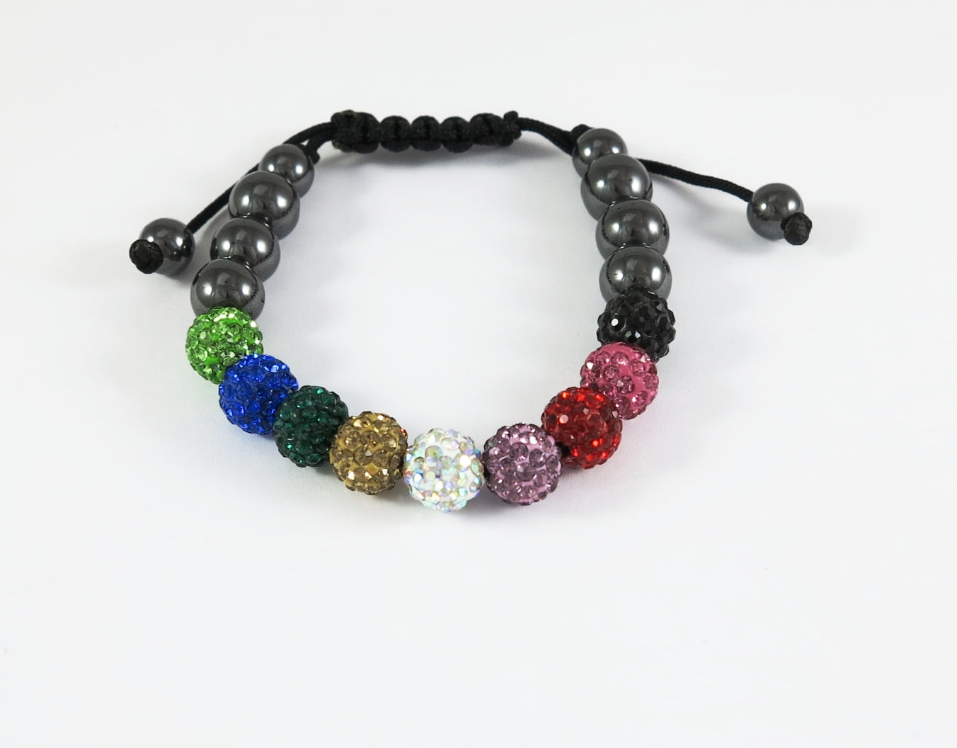 Shamballa Armband Multicolor