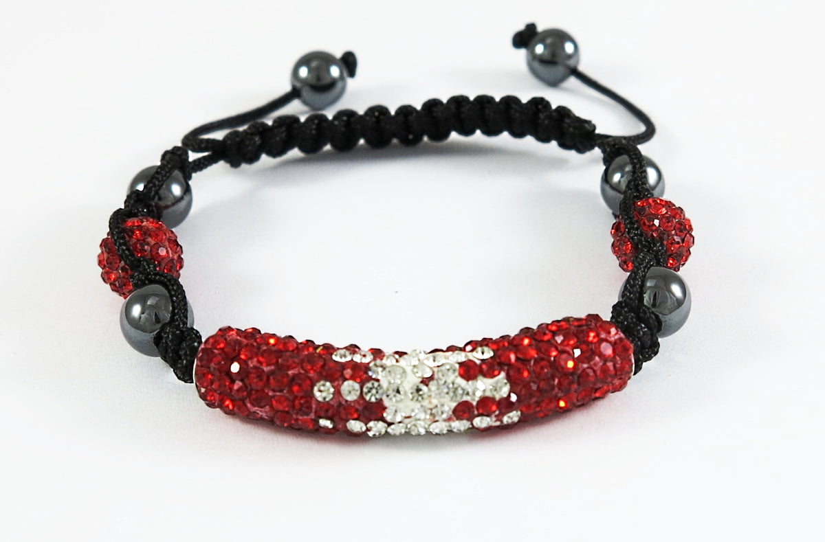 Shamballa Armband Rot