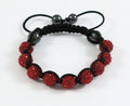 Shamballa Armband Rot