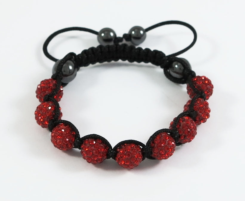 Shamballa Armband Rot