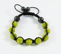 Shamballa Armband Gelb