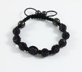 Shamballa Armband Dunkelviolet