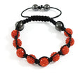 Shamballa Armband RotOrange
